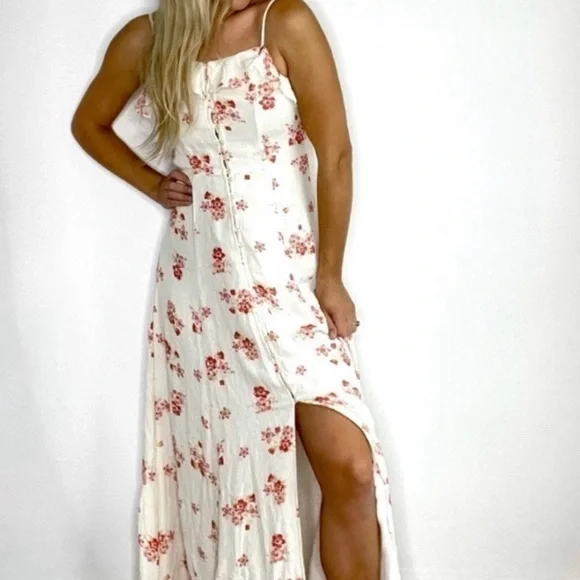 chinese dress ladies Chambray Maxi Dress – RubyClaire Boutique main image 0